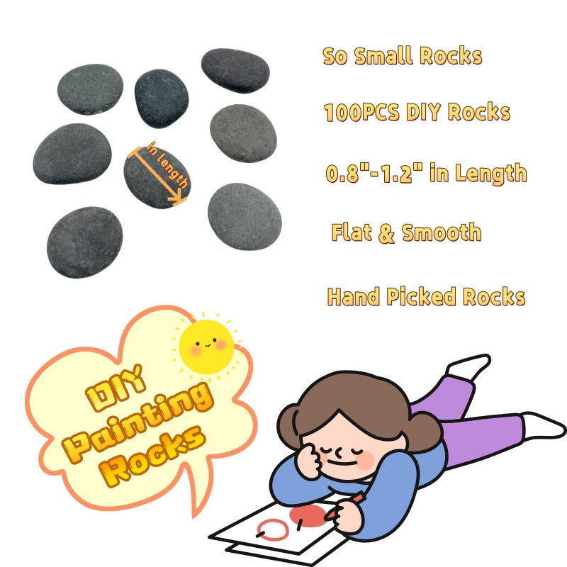 Lifetop 30PCS Painting Rocks, 3""-4"" DIY Rocks Flat & Smooth Kindness Rocks for Arts, Crafts, Decoration, Large Rocks for Painting,Hand Picked for Painting Rocks - Image 2